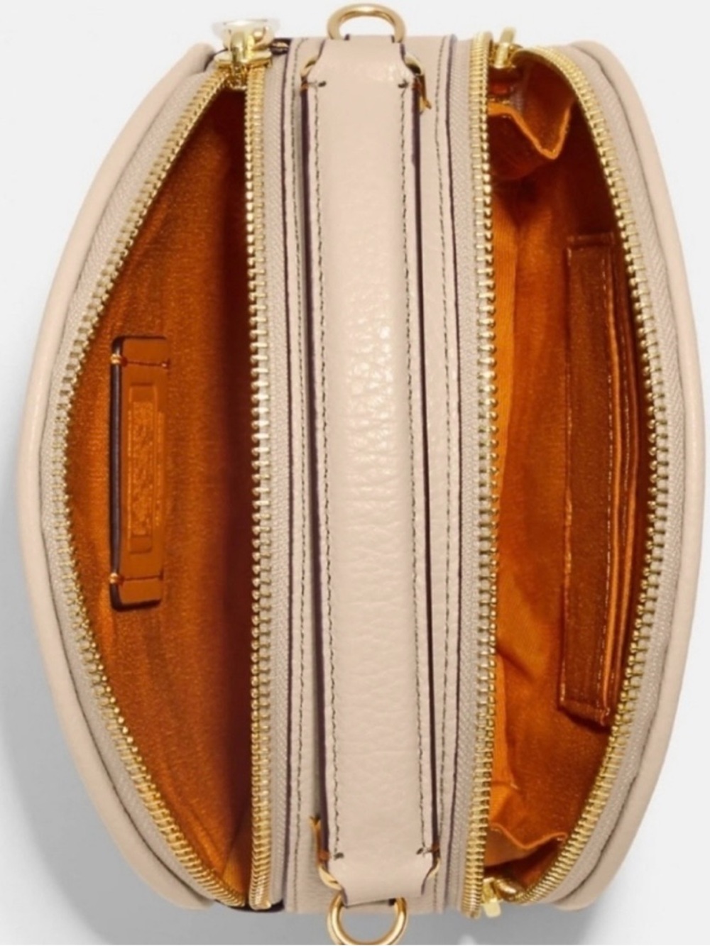 Coach x Peanuts Snoopy Canteen Crossbody Bag in Ivory/Gold multi. - Picture 8 of 9